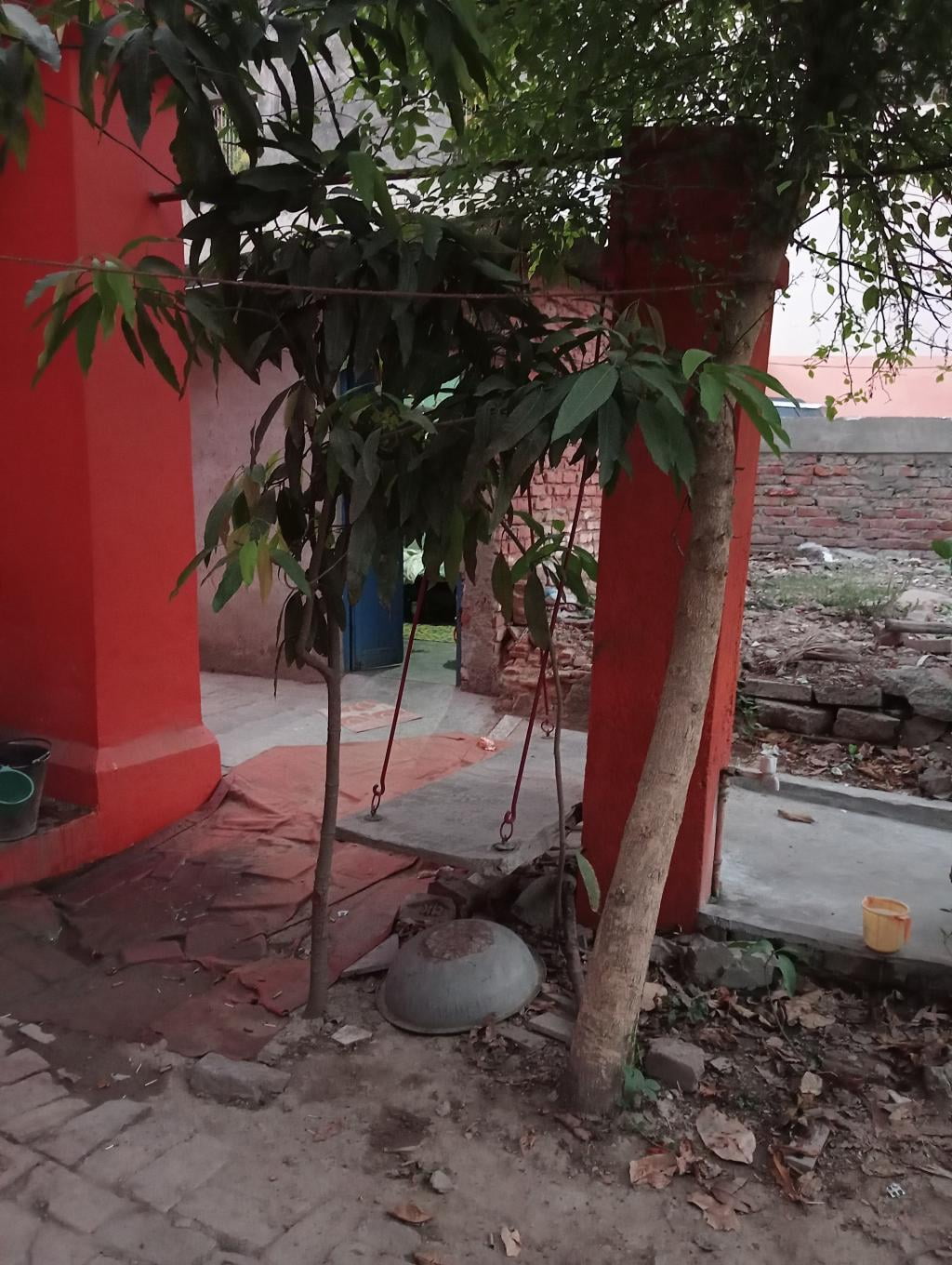 Swing on which he used to sit